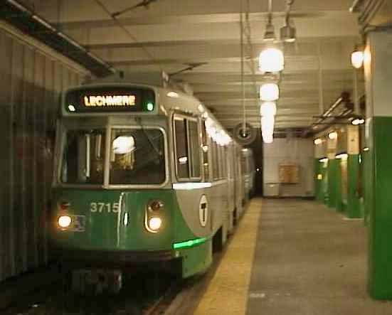 MBTA Kinki-Sharyo streetcar 3715